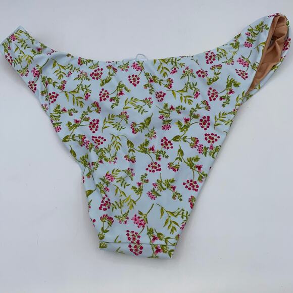 NWT J. Crew Floral Curved Waist Cheeky Bikini Swim Bathing Suit Bottom Small - Picture 5 of 8